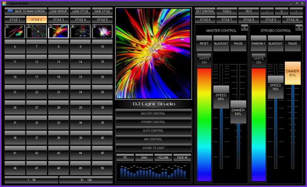 free stage lighting control software
